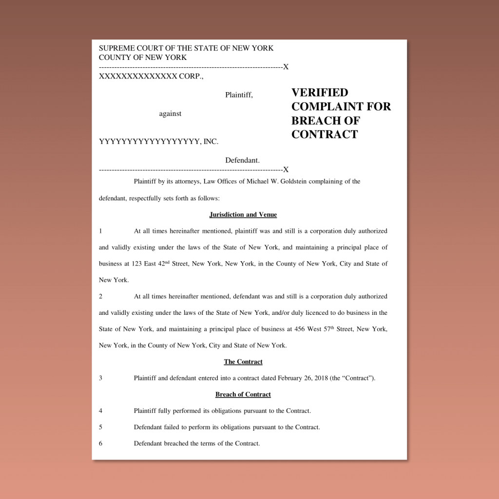 Commercial Litigation Lawyer in NY
