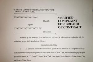 NY COMMERCIAL LITIGATION LAWYER