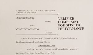 NY Specific Performance Attorney